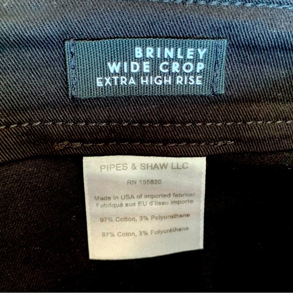 Veronica Beard Brinley Wide Crop Extra High Rise Pants - Picture 6 of 6